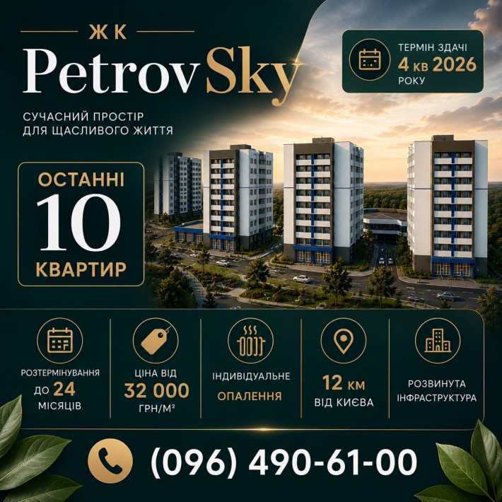 Продається 1кімнатна квартира в ЖК "Petrovsky" - фото 1