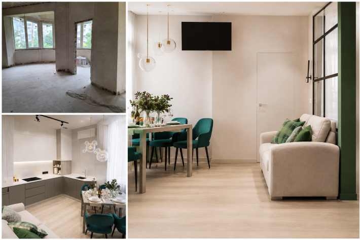 Простора квартира 52,3 м² у клубному будинку від власника, в якій зроблено складніший етап ремонту. - фото 1