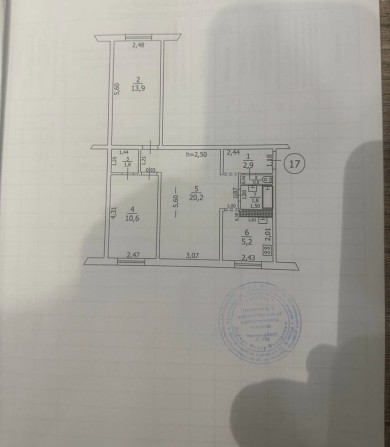 Продаж 3 кімнатної квартири в районі стомат поліклініки - фото 1
