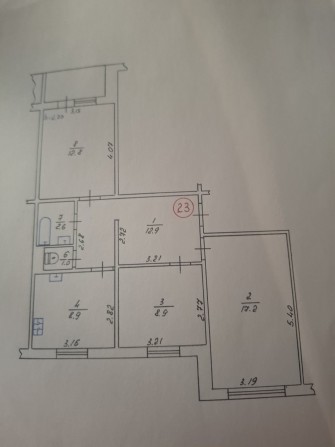 3к-квартира в центре. - фото 1
