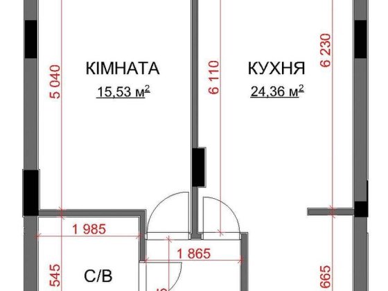 Продам 1-кімнатну квартиру в Бучі Буча