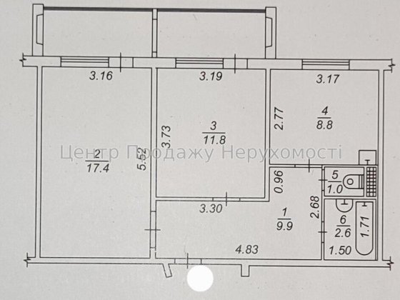 Продам 2-кімн. квартиру, 8/10 пов., 60.10/29.20/9 м², Вишневе Вишневое