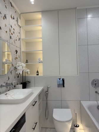 Без комісії! ЖК Синергія Сіті! 1к 41 м² з ремонтом, меблями та технікою | Гардеробна | Тепла підлога - фото 1