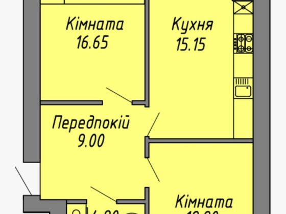 Готова 2 кімнатна по вул. С.Бандери Ивано-Франковск