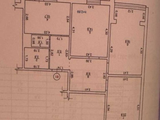 3-к в зданій новобудові 90 кв/м, поверх 4/9 котел Полтава