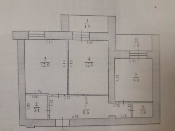 Продаж 2-кімнатної квартири 54 м | роздільні кімнати Тернополь