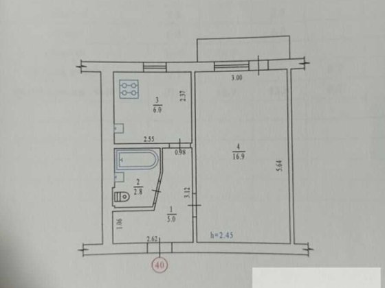 Продаж 1 кімнатної квартири Полтава