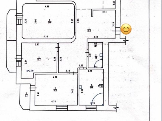 Продам 4-х кімнатну квартиру. Центр міста Полтава