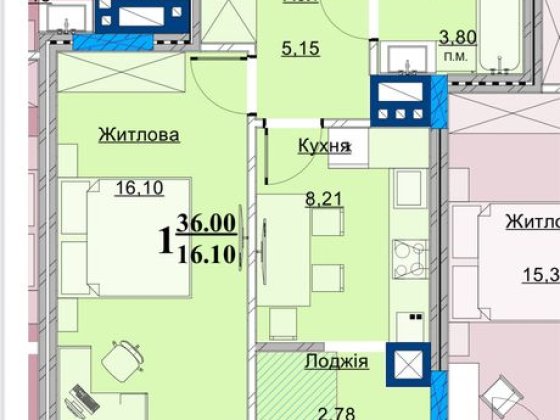 Продам квартиру в ЖК Compas від БК Водограй Чернівці