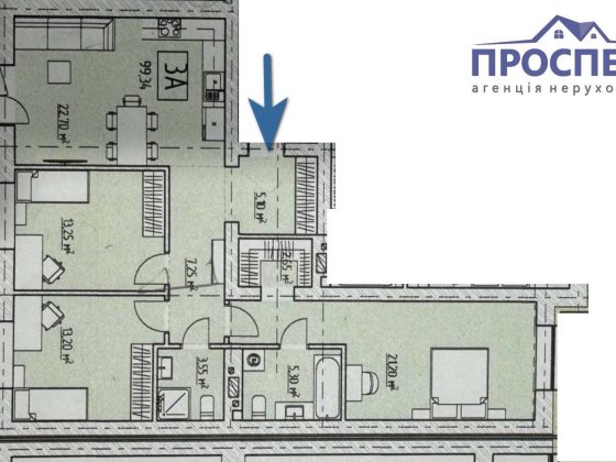 ЖК «Олімп» — простора 3-кімнатна квартира 100 м² для великої родини! Черкассы