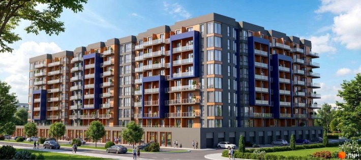 Продаж  від забудовника ! 1 кім квартири 780$м на етапі будівництва Садовий Квартал |Ужгород без ком - фото 1