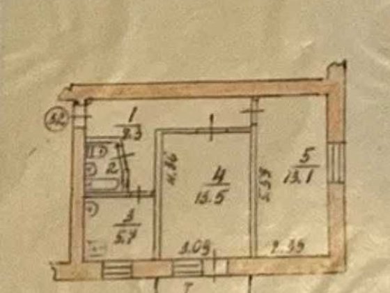 Продам 2-кім.Кв. Окремі Кімнати. Жилий стан. 3 поверх/5. Цегла  Рн Швейна ф-ка Чернігів