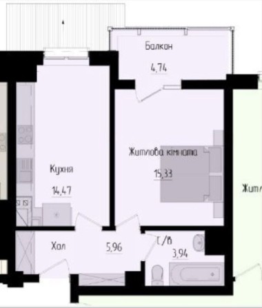 Продам 1 кімнатну новобудову в престижному районі міста - фото 1