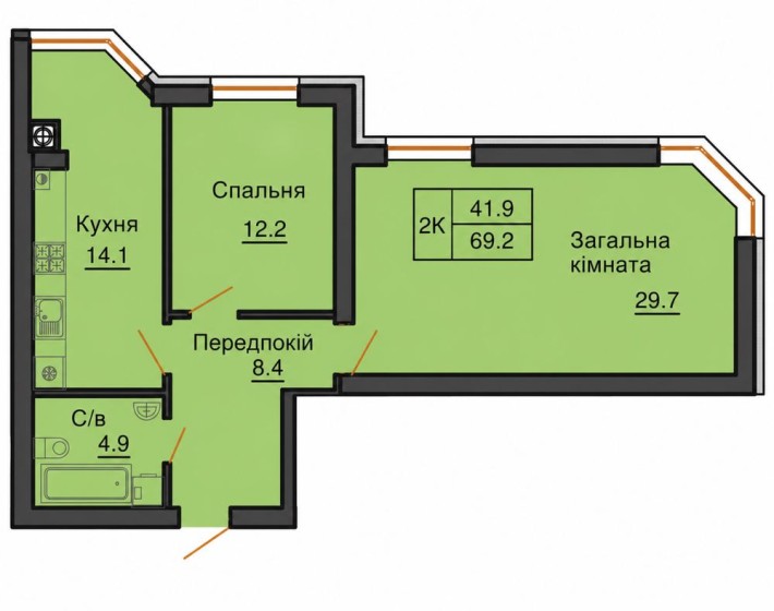 Продаж від забудовника‼️ 2 кімн Розтермінування ‼️ЖК Софія Резиденс Резиденція - фото 1