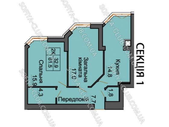ЖК Софія Резиденс‼️ Резиденція 2-кімн 62 м² Газове опалення Документи Софіївська Борщагівка