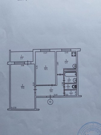 Продаж 2 кімнатна квартира 3 поверх, газ. Леся Курбаса 18 - фото 1