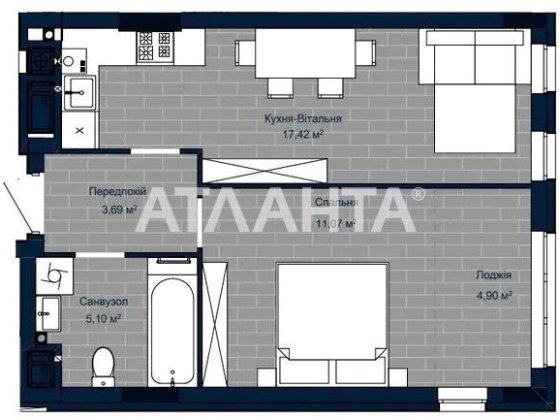 Продаж 1-кімнатної квартири в новобудові, Борислав,без комісії ! Борислав