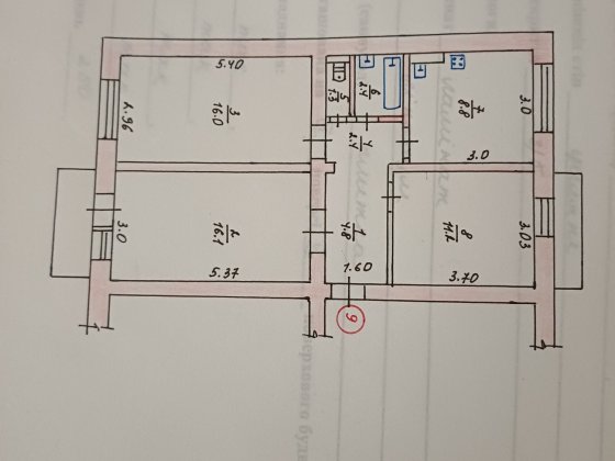 Продам  3-х кімнатну квартиру Глухів