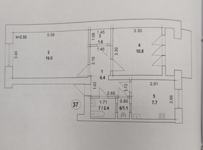 Продам квартиру 2 комнаты - фото 1