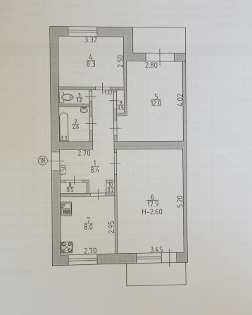 Продам 3-комнатную квартиру возле центрального рынка. - фото 1