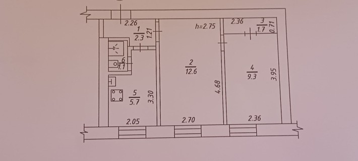 Продам квартиру 2 кімнати - фото 1