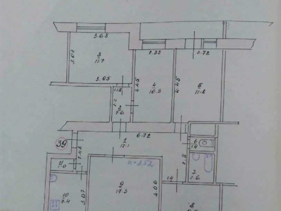 Продам 5-кімнатну квартиру в м.Лозова Харківської області Лозовая