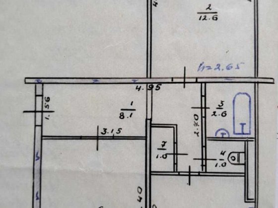 Продам 2-х кімнатну квартиру м-н 4-66 5/5 Лозовая