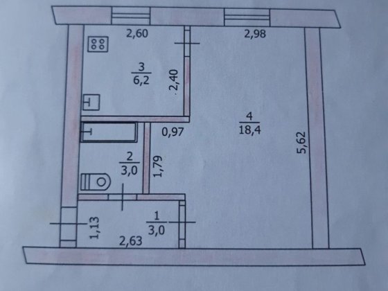 ЦЕНТР! ТЕРМІНОВО! 9500$. Продам 1-кімнатну квартиру в самому центрі, біля центральної площі Павлоград