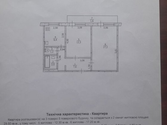 Квартира 2-х кімнатна м.Павлоград Павлоград