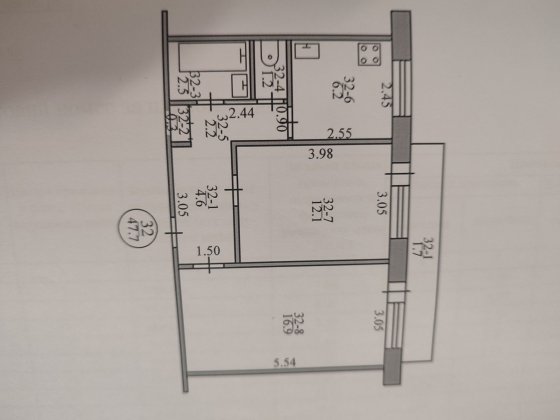 Продам 2 кімнатну квартиру Павлоград