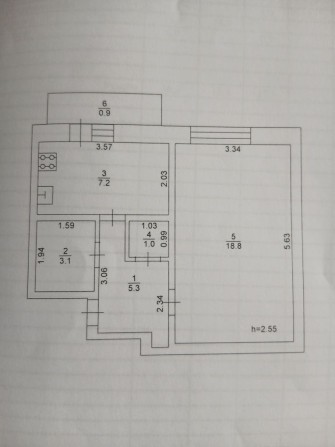 Однокімнатна квартира - фото 1