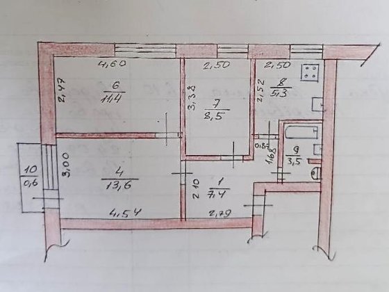 3-кімнатна квартира Павлоград, р-н 40 років, поряд з АТБ вул. Дніпровська Павлоград