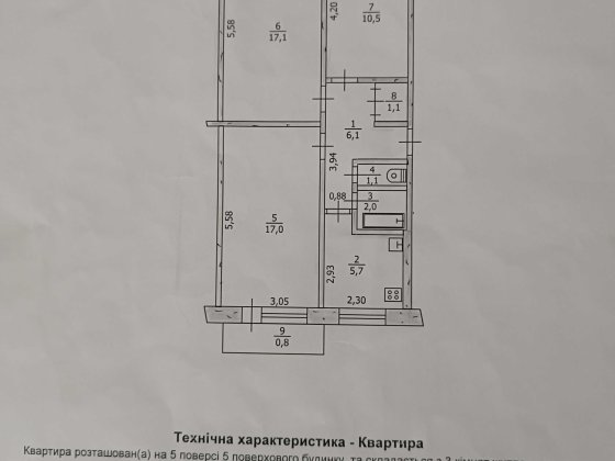 Продам 3-к квартиру Павлоград