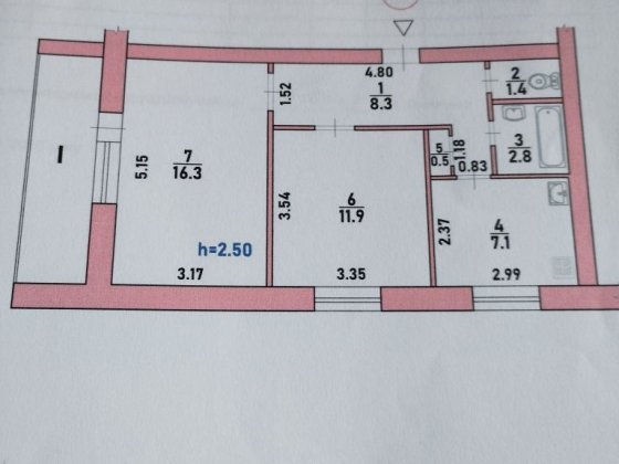 Квартира 2кімнатна Шостка
