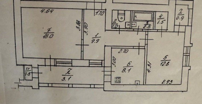 Продаж 2 кім квартири на 3 поверсі Автономне газове  опалення - фото 1