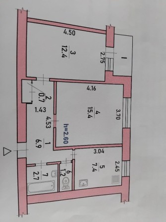 Продається 2-кімнатна квартира - фото 1