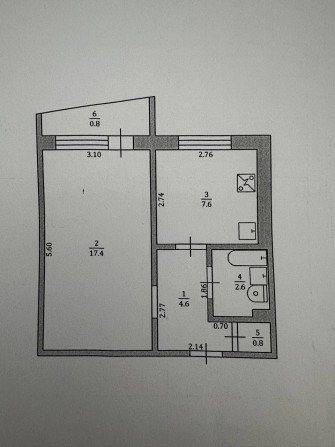 Продам однокімнатну квартиру - фото 1