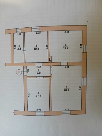 Продаж просторої 3-кімнатної квартири в самому центрі Черняхів - фото 1