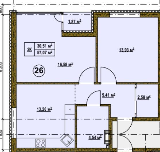 Продам 2к квартиру без ремонту! ГАЗ РОЗТЕРМІНУВАННЯ! Підгірці - фото 1