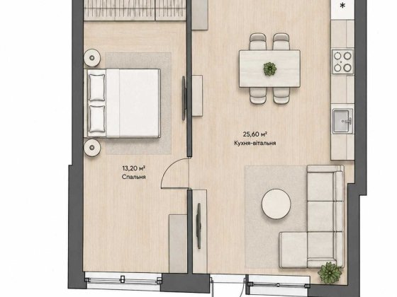 Терміновий продаж 1к видової квартири з двориком ЖК Park Lake City (1.5 Vita) Подгорцы