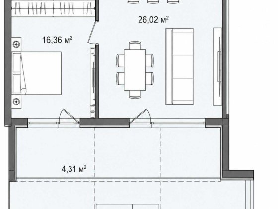Продаж видової 1к квартири ЖК Park Lake City 1.5 Vita з внутрішнім двориком Подгорцы