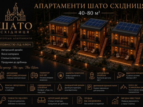 Преміум апартаменти «Шато Східниця» • З меблями під ключ Східниця