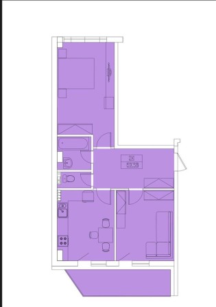 ЖК Вентум 57,5 м2 - фото 1