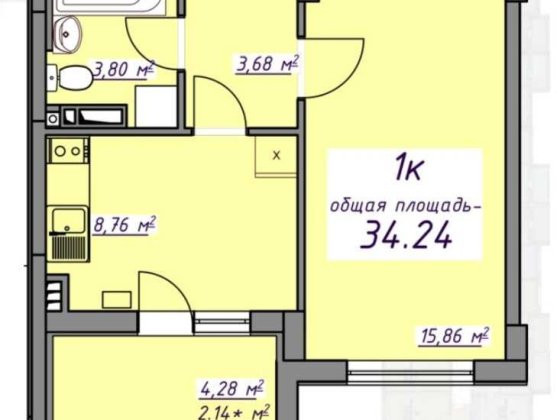 Новая квартира в ЖК 7 небо, без нотариальных затрат. Средний этаж! Варианты! Авангард