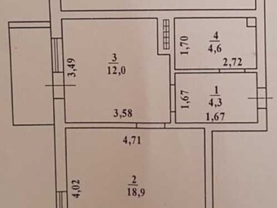 1 комн квартира в  Акварель-2 с балконом (СПС) 44м2-41000у.е Лиманка