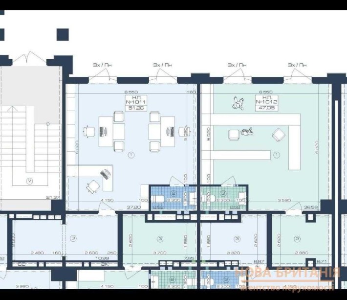 Оренда ПЕРСПЕКТИВНОГО приміщення 98,31м² 1 поверх ЖК Оксфорд - фото 1