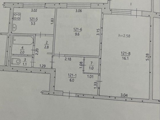 Продам 2-кімнатну квартиру Златопіль