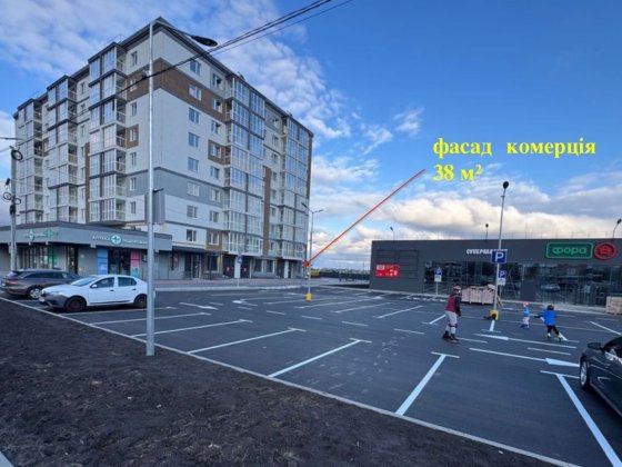 Фасад комерція 38 м² ЖК Іділіка, Буча, вул. Гмирі, 7, ТОП-локація зі сторони ФОРИ Буча