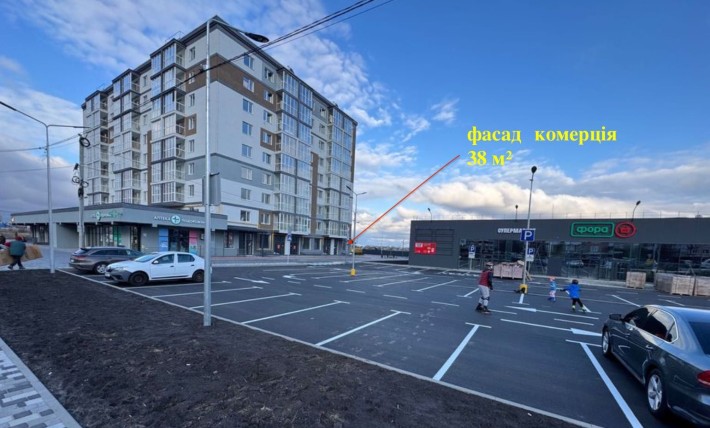 Фасад комерція 38 м² ЖК Іділіка, Буча, вул. Гмирі, 7, ТОП-локація зі сторони ФОРИ - фото 1