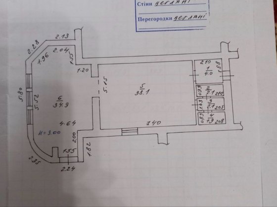 Оренда нежитлового приміщення в центрі міста – 83,1 м²